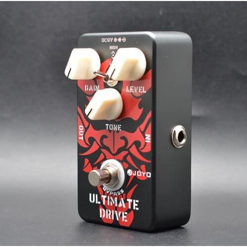 Joyo JF-02 Ultimate Drive Electric Guitar Pedal Effect Box with True Bypass +One MOOER PC-Z Pedal Connector and One Cover Cap
