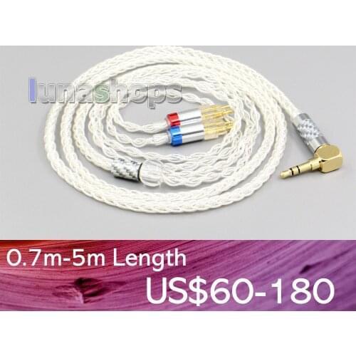 LN006340 99% Pure Silver XLR 6.5mm 4.4mm Earphone Cable For Sennheiser HD580 HD600 HD650 HDxxx HD660S HD58x HD6xx Headphone