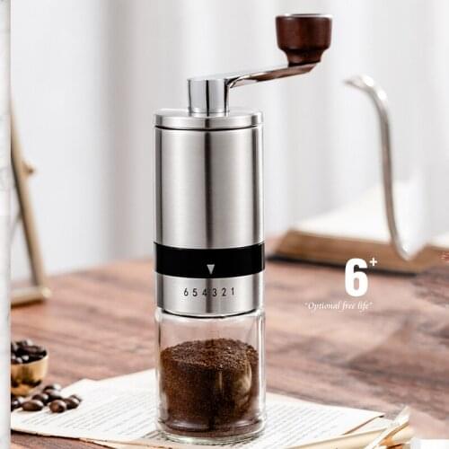 Coffee Grinder Stainless Steel Adjustable Hand Grinder Coffee Machine Coffee Bean Burr Grinders Mill Kitchen Tool Grinder
