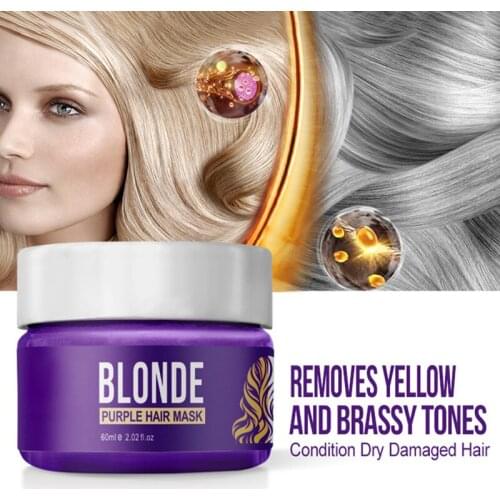 Anti-Brassy Hair Mask Hair Conditioner Removes Yellow And Brassy Tones MPwell