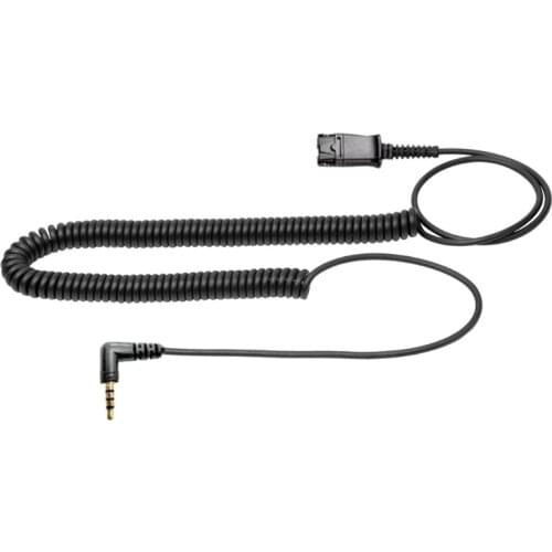 QD Quick Disconnect Cable with 3.5mm Plug for Mobile Phone Computer Headset Cord