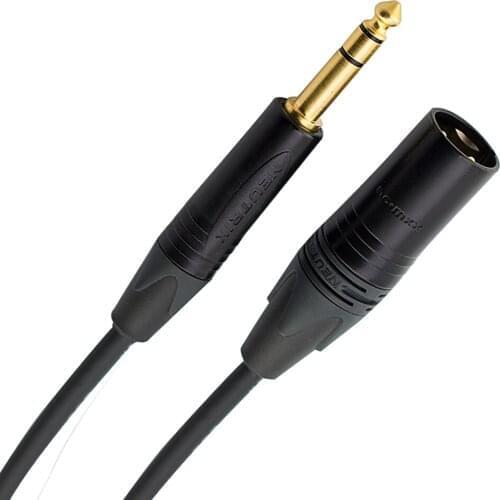 TRSXLRM 6.5mm to xlr male balanced cable monitor speaker cable using original canare l-4e6s hand-made neutrik gold-plated plug