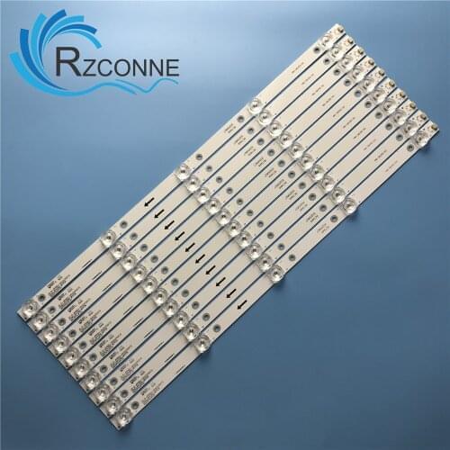 LED Backlight strip 5 lamps For Akai Aktv 55'' TV AKTV5534 JS-D-JP55EU-051EC (70317) E55EU/EP1000 MCPCB 490.0 15.0 1.0T 3V/LED