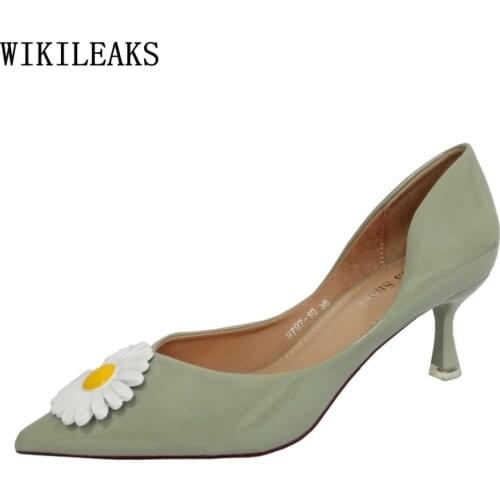 Patent Leather Shoes for Women 2021 High Heels Pumps Women Shoes Wedding Shoes for Women Bride Office 2021 Korean Fashion Scarpe