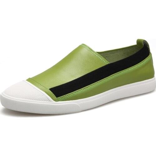 Comfortable Casual Leather Shoes Men Soft Leather Loafers Men Shoes Breathable Flats Shoe Hot Sale Genuine Leather Shoes