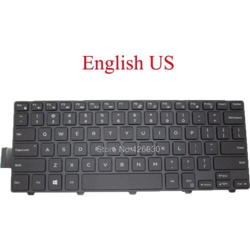 US Keyboard For DELL For Inspiron 14 5447 3441 3442 5442 5445 5451 5452 5455 5457 5458 5459 SN8233 SG-63411-XUA 0FDKH0 English