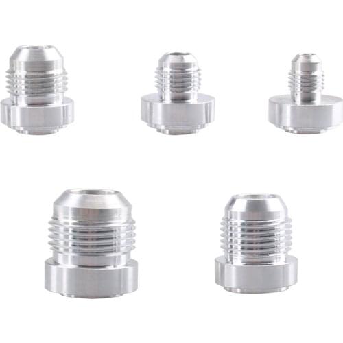 Evil energy AN4-AN12 Male Aluminum Weld Bungs Straight Weld On Fitting Round Base High Quality