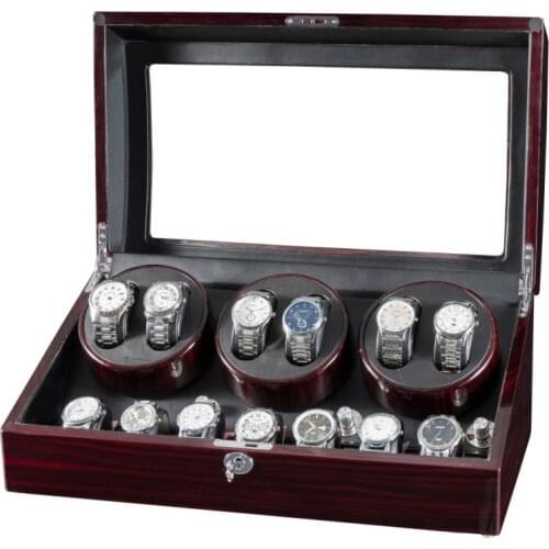 10 MODES 6+7 Watch Winder for Automatic Watches New Version Wooden Watch Accessories Box Watches Storage Collector