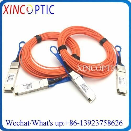 40Gbps QSFP+ to QSFP+ AOC 50M OM2 Cable,50m(164ft)Brocade 40G-QSFP-QSFP-AOC-5001 Compatible 40Gbps QSFP+ AOC Active Optic Cable