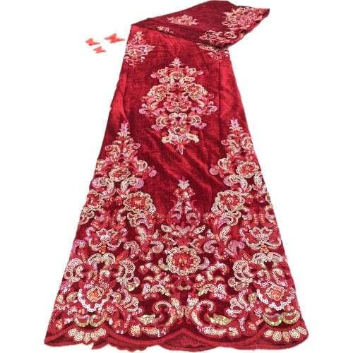African Lace Fabric High Quality Lace Sequins French Mesh Gauze Mesh Fabric Nigeria Lace Fabric Wedding FJ4377