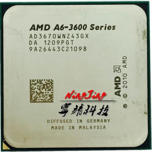 AMD A6-Series A6-3670K A6 3670 k 2.7 GHz Quad-Core CPU Processor AD3670WNZ43GX Socket FM1