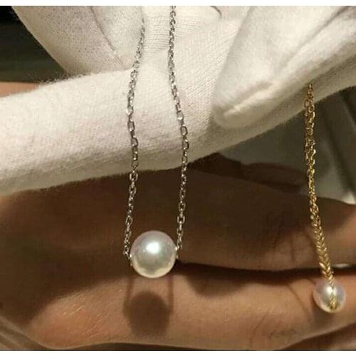 Free shipping >>>>noble jewelry Natural 11-12mm SouthSea pearl Pendant chain 18k