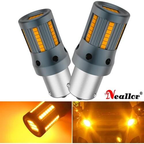 Canbus PY21W 1156 BAU15S 7507 Led Turn Signal Light Bulbs On Cars Goods T20 P21W Ba15s Diode Lamps For Peugeot 206 307 308 207 2