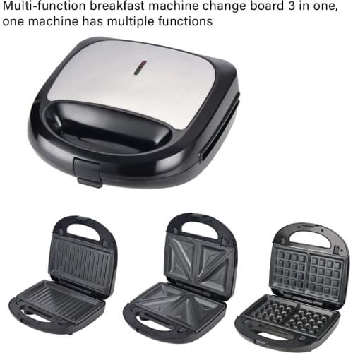 3 In 1 Electric Waffles Maker Sandwich Maker Machine Bubble Egg Cake Oven Breakfast Waffle Machine Kitchen Appliances