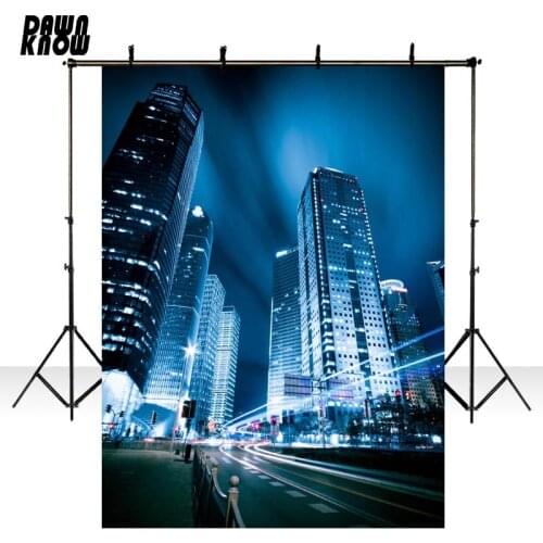 DAWNKNOW Night City View Photography Background Photocall High-rise Photo Shoot Wedding Backdrops Children Photo Studio lv833