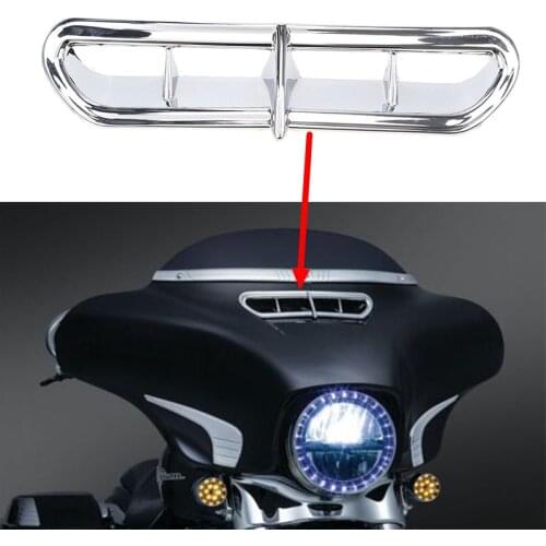 Chrome Motorcycle Fairing Air Vent Duct For Harley Touring Electra Street Glide 2014-Later Cafe Racer Motorcycle Accessories ATV