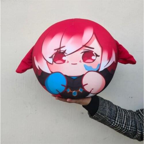 Game Final Fantasy XIV Hades Crystal Exarch Cute Dango Soft Plush Stuffed Toy Dolls Cartoon Throw Pillow Cushion Props Xmas Gift