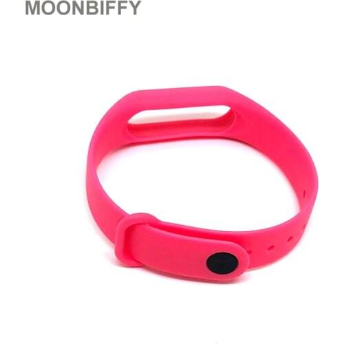 Hot Replace Strap for Xiaomi Mi Band 2 Silicone Wristbands for Mi Band 2 Smart Bracelet With Free Send One Protector Film