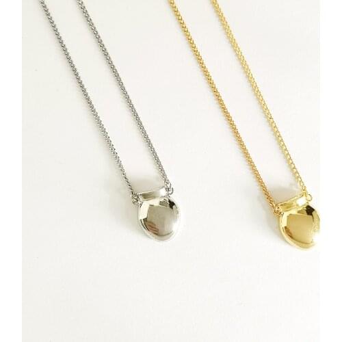 Small jar necklace female European and American simple fashion necklaces design temperament trend 2021 new