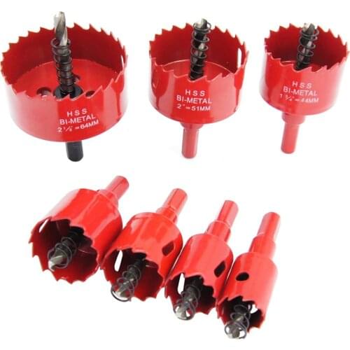 Bi-Metal Hole Saw Kit General Purpose Hole Saw Drill Bits, HSS Hole Cutter with Arbor for Wood, Plastic, Drywall, Soft Metal