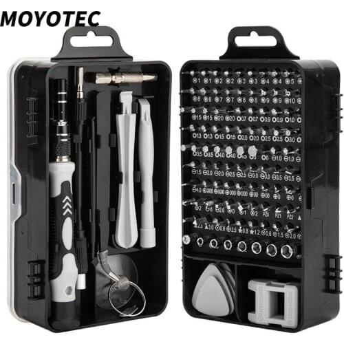 MOYOTEC 115 In 1 Screwdriver Set Multifunction Manual Repair Tool Box Precision Phone Computer Repair Device Hand Tools