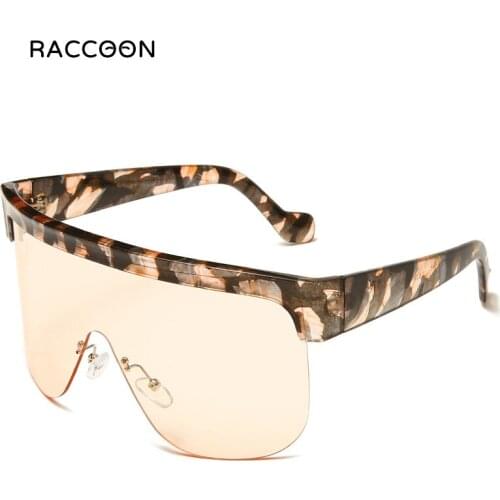 2021 New Windproof Sunglasses Big Frame Shield Visor Women Men Brand Design Vintage Luxury Super Cool Goggle Siamese Sun Glasses