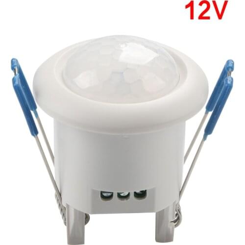 New Infrared motion sensor switch DC12V / AC220V 140/360 Degree Adjustable Mini Security Ceiling PIR Body Sensor Switch