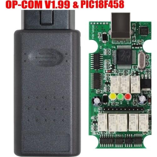 OP COM V1.99 FW OP-COM PIC18F458 Chip for Op-el COM V5 Board OPCOM OBD2 Scanner Diagnostics-Tool