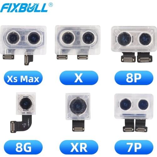 FIXBULL Original Back Camera For iPhone 5 5S 5C 6 6S Plus 6s 7 8 X Xr Xs Max Rear Camera Main Lens Flex Cable Replacement Parts