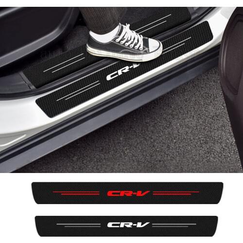 For Honda CRV CRV 2 3 4 5 2006 2007 2008 2009 2010 2011 2012 2013 2014 2015 2016 Car Door Threshold Sticker Tuning Accessories