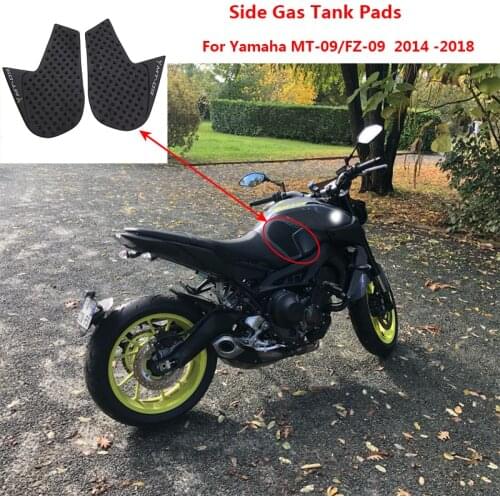MT09 Motorcycle Protector Anti slip Tank Pad Sticker Gas Knee Grip Traction Side Decal For Yamaha MT-09 MT 09 2014 to 2017 2018