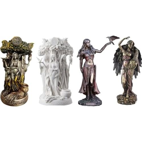 Drop Shipping Resin Goddess Statue Resin Our Lady Sculpture Figurine for Home Decor Handmade Figurine Bronze Wedding Gifts