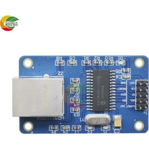 Ziqqucu ENC28J60 LAN Internet Shield Network Module 25MHZ Crystal AVR 51 LPC STM32 for Arduino Nano v3.0