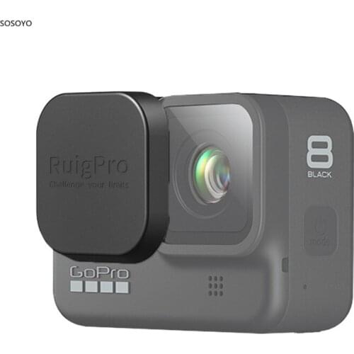 2pcs Silicone Lens Protective Cap Tempered Glass Protector cover Case For Gopro Hero 8 Black Action Camera Accessories