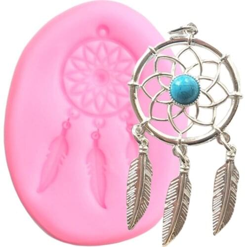 Feather Flower Pendant Cake Border Silicone Cake Decorating Tools Cupcake Topper Fondant Mold Candy Polymer Clay Chocolate Molds