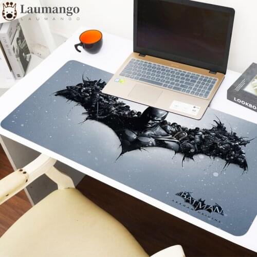 Speed Gamer Mouse Pad 900x400mm Locking Edge Keyboards Mat Mousepad Rubber Gaming Mouse pad Desk Mat DIY Design Batmans Logo