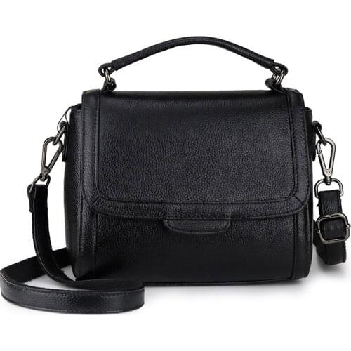 Real Leather Crossbody Bags Womens Fashion First Layer Cowhide Shoulder Handbags Square Temperament Joker Messenger Sachtels