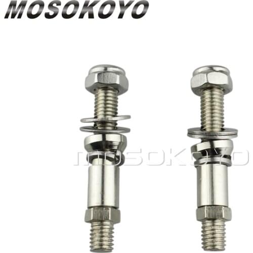 Universal Motorcycle Rearview Mirror Adapter Screws 8mm Side Mirrors Adapter Bolts For Harley Chopper Bobber Cruisers Scooters