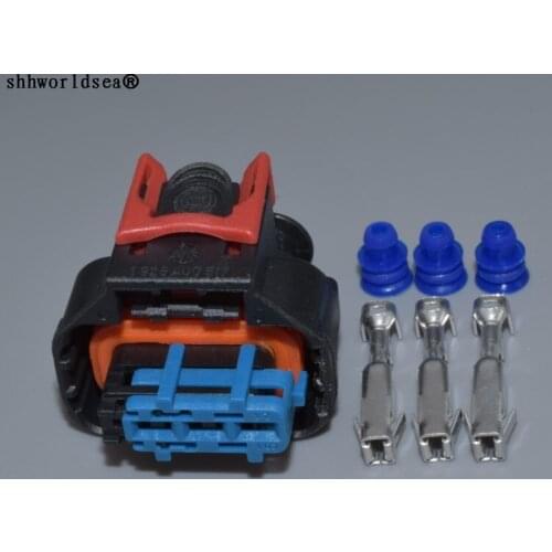 Worldgolden auto socket 2.8mm 3pin female waterproof plug 1 928 405 523