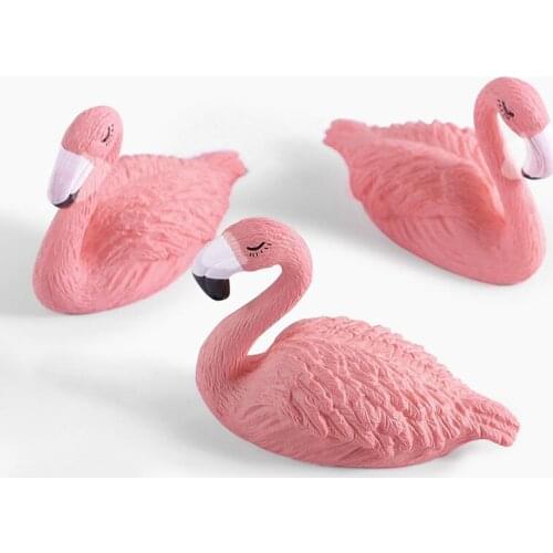 1pc Pink Nail Art Display Mini Flamingo Shape Fake Nail Tips Display Stand DIY UV Gel Display Stand Salon Manicure Tool