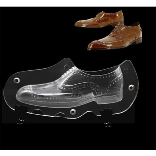 10pcs/lot Leather Men Plastic 3D Shoe Chocolate Mold Candy Cake Molds Cake Decorating Tools DIY Home Baking Sugar Craft