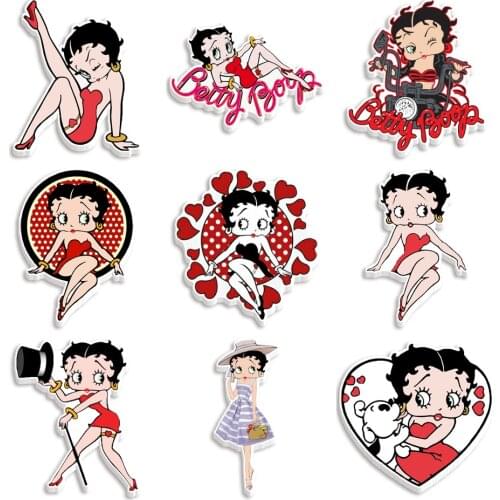 Sexy Fashion Cartoon Girl Flat Back Resin Printing 10 Pieces/batch for Keychain DIY Mobile Phone Decoration Accessories