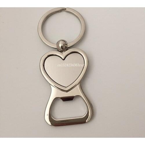 100pcs Love Heart Bottle Opener Keychain Key Holder Bottle Opener Key Ring Keyring Bottle Opener with Keychain Fast Shipping