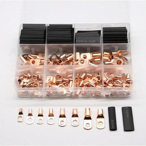 120pcs Copper nose box type ring terminal lug SC series peep copper terminal