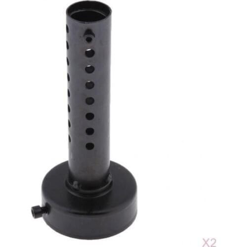 2pcs Motorcycle Tail Exhaust Can Pipe Baffle Muffler Silencer DB Killer Noise Sound Eliminator 60mm Black