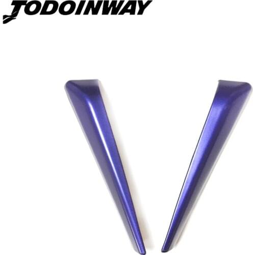 2Pcs Sequin Trim Sticker Front Door Window A Pillar Frame Cover For Toyota C-HR CHR 2019 ABS Plastic Auto Accessories