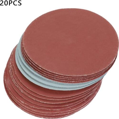 20PCS 5-inch Durable Round Shape Sanding Discs 1000 1500 2000 3000# Grit Sand Papers Hook and Loop Sanding Disc