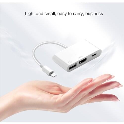 USB OTG Adapter For iPhone iPad iOS13 Lightning to USB 3.0 Adapter U-Disk Mouse Keyboard Converter Lightning to Camera Adapter
