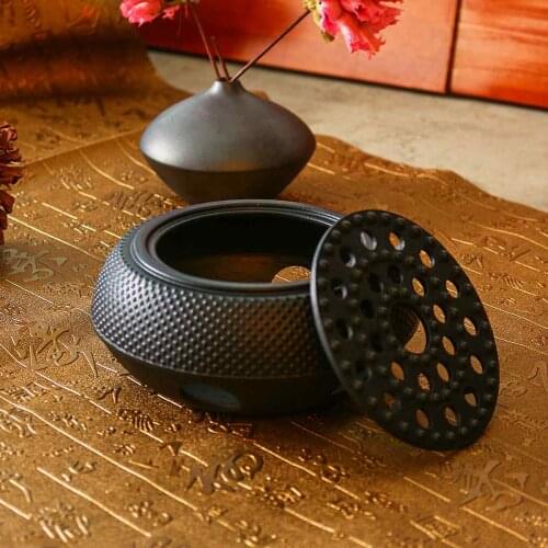 Cast Iron Burning Stove Alcohol Honeycomb Furnace Carbon Charcoal Heating Teapot Copper Base Insulation