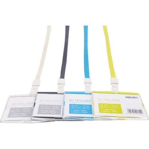 Color ID Card 8304 Exhibition Horizontal Chest Card Work Hanging Tag with Rope id badge card holder nurse badge holder